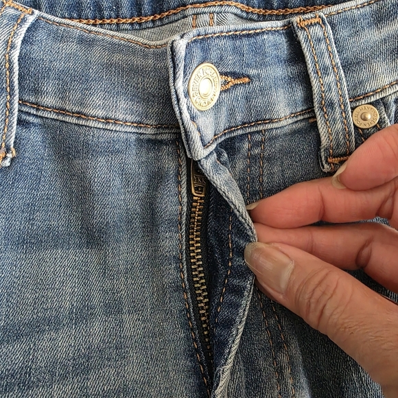 7FAM Kimmie Bootcut Jeans 27 Blue - Picture 13 of 15